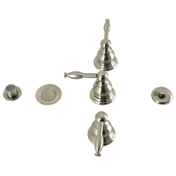 ThreeHandle Bidet Faucet, Brushed Nickel